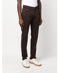Мужские темно-коричневые джинсы от Corneliani