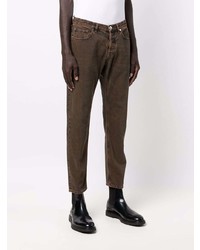 Мужские темно-коричневые джинсы от Eleventy