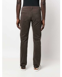 Мужские темно-коричневые джинсы от Incotex