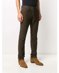 Мужские темно-коричневые джинсы от Tom Ford