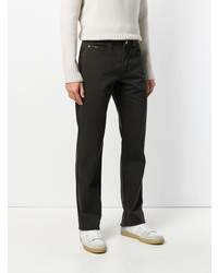 Мужские темно-коричневые джинсы от Armani Collezioni