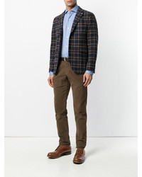 Мужские темно-коричневые джинсы от Incotex