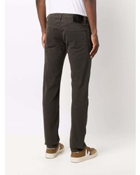 Мужские темно-коричневые джинсы от Hand Picked