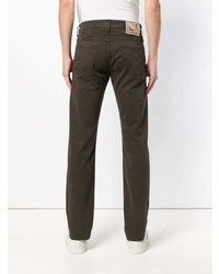 Мужские темно-коричневые джинсы от Jacob Cohen