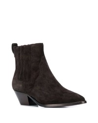 Темно-коричневые замшевые ботильоны от Ash