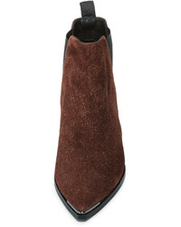 Темно-коричневые замшевые ботильоны от Acne Studios