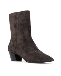 Темно-коричневые замшевые ботильоны от Ash