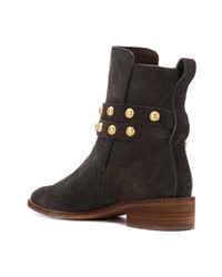 Темно-коричневые замшевые ботильоны от See by Chloe