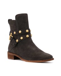 Темно-коричневые замшевые ботильоны от See by Chloe