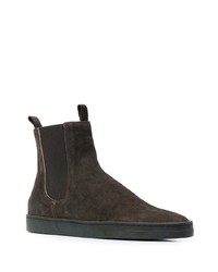 Темно-коричневые замшевые ботильоны от Officine Creative