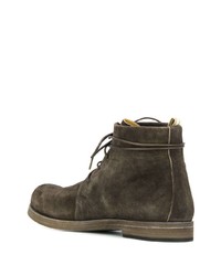 Темно-коричневые замшевые ботинки дезерты от Officine Creative