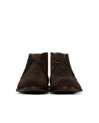 Темно-коричневые замшевые ботинки дезерты от Ps By Paul Smith