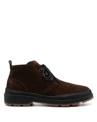 Темно-коричневые замшевые ботинки дезерты от Camper