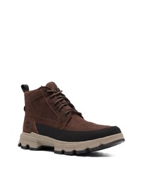 Темно-коричневые замшевые ботинки дезерты от Timberland