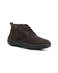 Темно-коричневые замшевые ботинки дезерты от Car Shoe