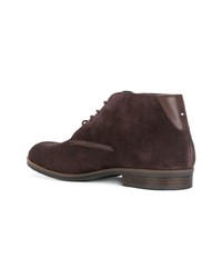 Темно-коричневые замшевые ботинки дезерты от Tommy Hilfiger