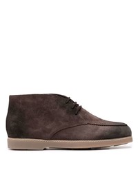 Темно-коричневые замшевые ботинки дезерты от Doucal's