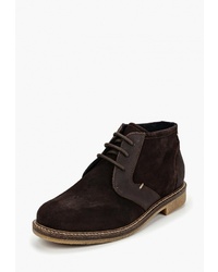 Темно-коричневые замшевые ботинки дезерты от El Tempo