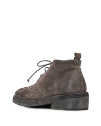 Темно-коричневые замшевые ботинки дезерты от Marsèll