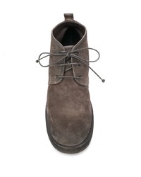 Темно-коричневые замшевые ботинки дезерты от Marsèll