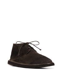 Темно-коричневые замшевые ботинки дезерты от Marsèll