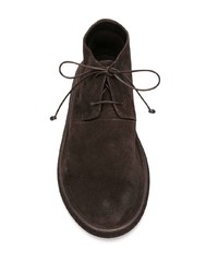 Темно-коричневые замшевые ботинки дезерты от Marsèll