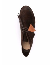 Темно-коричневые замшевые ботинки дезерты от Clarks