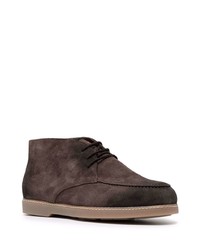 Темно-коричневые замшевые ботинки дезерты от Doucal's