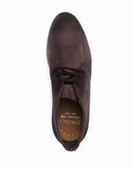 Темно-коричневые замшевые ботинки дезерты от Doucal's