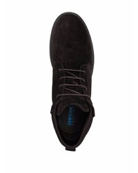 Темно-коричневые замшевые ботинки дезерты от Geox