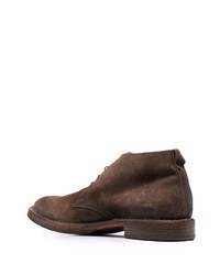 Темно-коричневые замшевые ботинки дезерты от Moma
