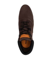 Темно-коричневые замшевые ботинки дезерты от Timberland