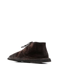 Темно-коричневые замшевые ботинки дезерты от Marsèll