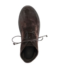 Темно-коричневые замшевые ботинки дезерты от Marsèll