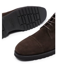 Темно-коричневые замшевые ботинки дезерты от Tom Ford