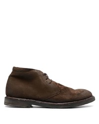Темно-коричневые замшевые ботинки дезерты от Silvano Sassetti