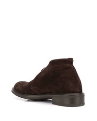 Темно-коричневые замшевые ботинки дезерты от Scarosso