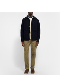 Темно-коричневые замшевые ботинки дезерты от Yuketen