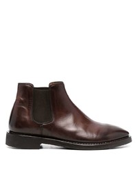 Мужские темно-коричневые замшевые ботинки челси от Alberto Fasciani