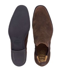 Мужские темно-коричневые замшевые ботинки челси от Church's