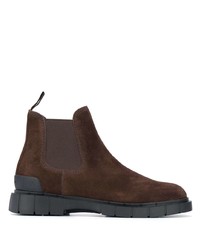 Мужские темно-коричневые замшевые ботинки челси от Car Shoe