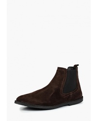 Мужские темно-коричневые замшевые ботинки челси от Dali
