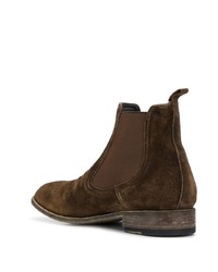 Женские темно-коричневые замшевые ботинки челси от Premiata