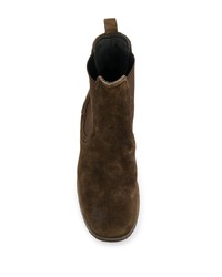 Женские темно-коричневые замшевые ботинки челси от Premiata