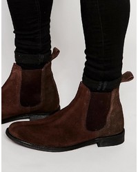 Мужские темно-коричневые замшевые ботинки челси от Lambretta