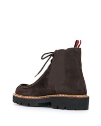 Мужские темно-коричневые замшевые ботинки челси от Bally