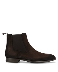 Мужские темно-коричневые замшевые ботинки челси от Magnanni