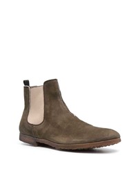 Мужские темно-коричневые замшевые ботинки челси от Premiata