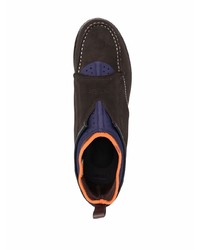 Мужские темно-коричневые замшевые ботинки челси от Suicoke