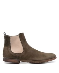 Мужские темно-коричневые замшевые ботинки челси от Premiata